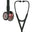 3M™ Littmann® Cardiology IV™ Diagnostische stethoscoop, borststuk met regenboogafwerking, zwarte slang, steel en headset, 27 inch, 6165