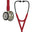 3M™ Littmann® Cardiology IV™ stetoskop, champagnefarvet bryststykke og stamme, bordeauxfarvet slange, røgfarvet headset, 67,5 cm, 6176
