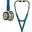 3M™ Littmann® Cardiology IV™ Diagnostische stethoscoop, borststuk en steel met champagnekleurige afwerking, Caribisch blauwe slang, roestvrijstalen headset, 27 inch, 6190