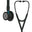 3M™ Littmann® Cardiology IV™ Diagnostische stethoscoop, borststuk met zwarte afwerking, zwarte slang, blauwe steel en zwarte headset, 27 inch, 6201