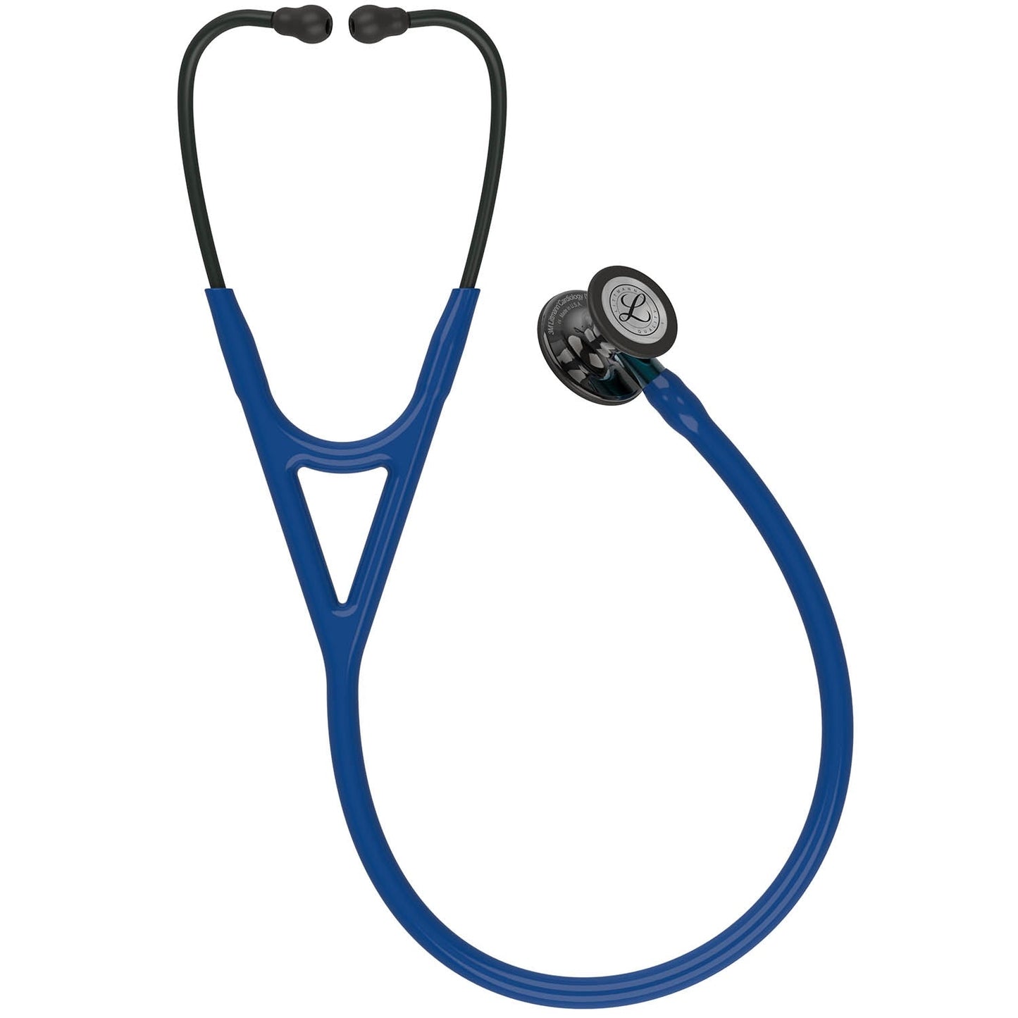 Littmann Cardiology IV Diagnostic Stethoscope: Polished Smoke & Navy - Blue Stem 6202 - 