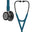 3M™ Littmann® Cardiology IV™ Diagnostische stethoscoop, borststuk met hoogglanzende rookkleurige afwerking, Caribisch blauwe slang, spiegelende steel en rookkleurige headset, 69 cm, 6234