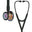 3M™ Littmann® Cardiology IV™ Diagnostische stethoscoop, borststuk met hoogglanzende regenboogkleurige afwerking, zwarte slang, rookkleurige steel en rookkleurige headset, 69 cm, 6240
