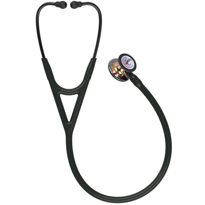 Littmann Cardiology IV Diagnostic Stethoscope: High Polish Rainbow & Black - Smoke Stem 6240 - 