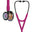 3M™ Littmann® Cardiology IV™ Diagnostische stethoscoop, borststuk met hoogglanzende regenboogkleurige afwerking, frambooskleurige slang, rookkleurige steel en rookkleurige headset, 69 cm, 6241